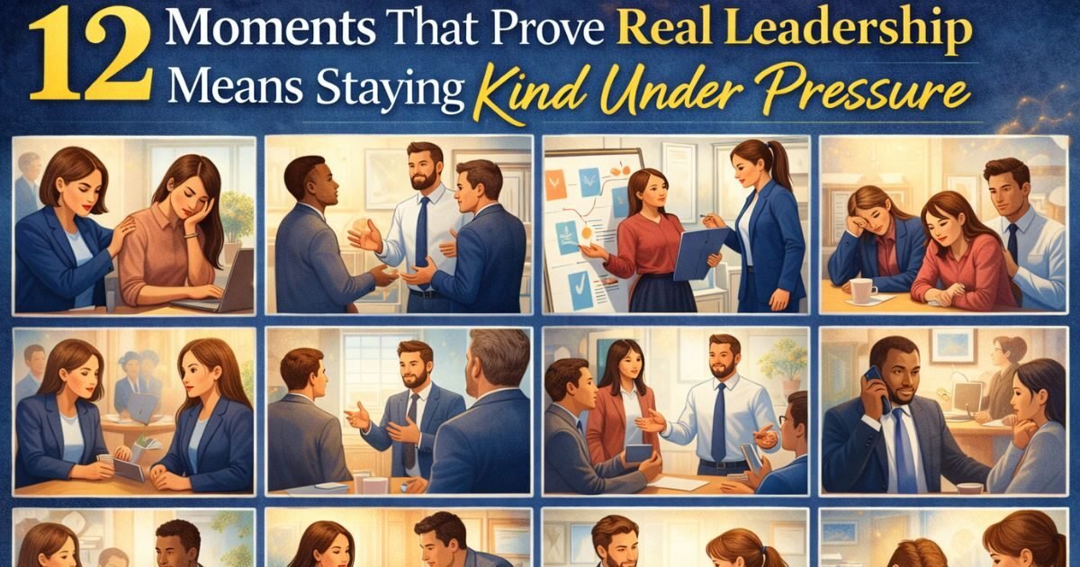 12 Moments That Prove Real Leadership Means Staying Kind Under Pressure
