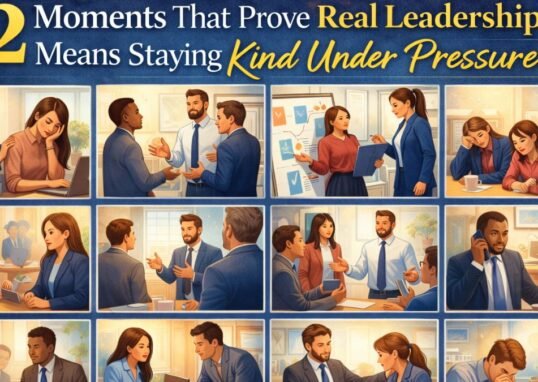 12 Moments That Prove Real Leadership Means Staying Kind Under Pressure