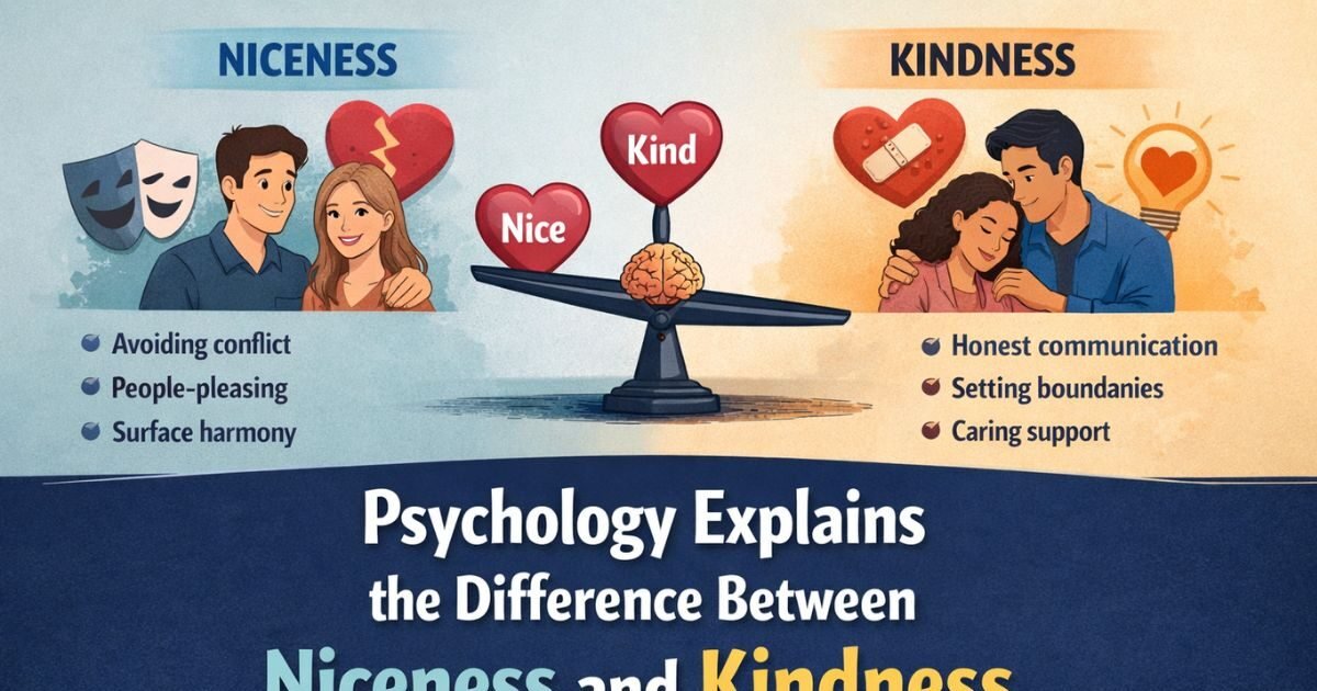 Psychology Explains the Difference Between Niceness and Kindness in Relationships