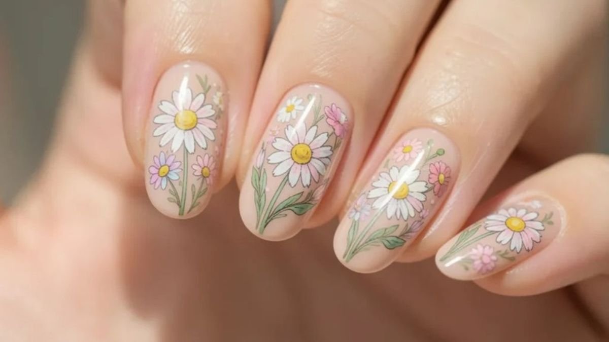 9 almond BIAB designs to try for an elegant spring manicure update, from sage green to glossy florals