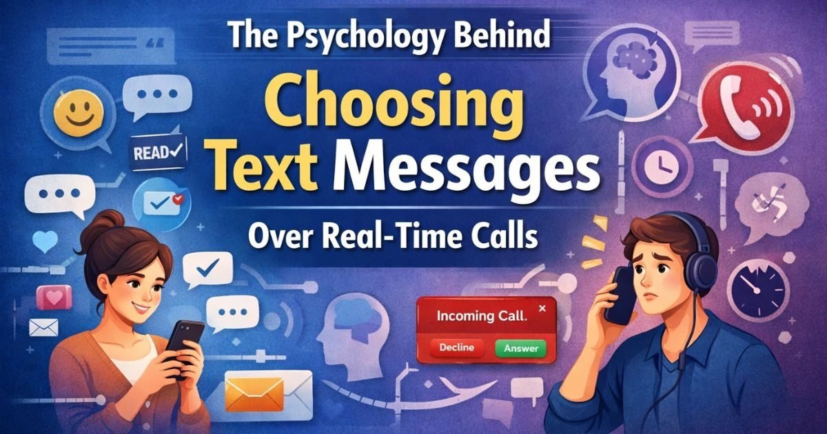 The Psychology Behind Choosing Text Messages Over Real-Time Calls communication