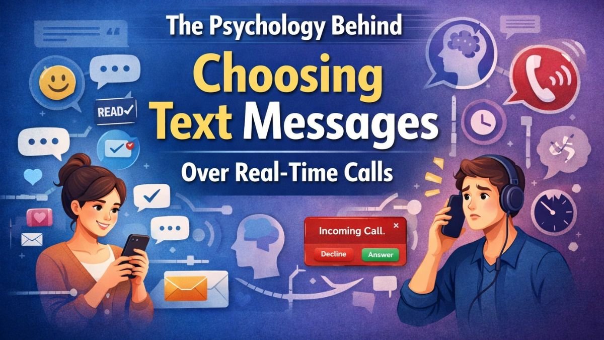 The Psychology Behind Choosing Text Messages Over Real-Time Calls communication